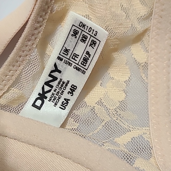 DKNY‎ sexy nude LACE FRONT CLOSE NWT 34B - Picture 9 of 10